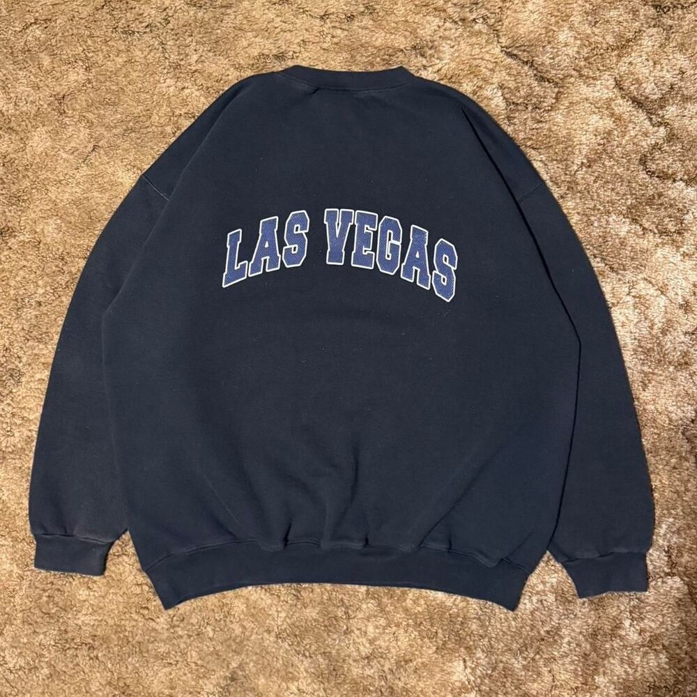 Vintage Converse Las Vegas Crewneck Sweatshirt Black XXLarge